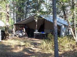 Hunt Camp in Bob Marshall WIlderness
