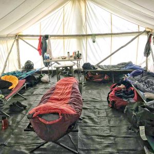 spacious tent accomodations